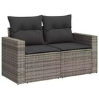 vidaXL Modular Patio Sofa Set with Cushions