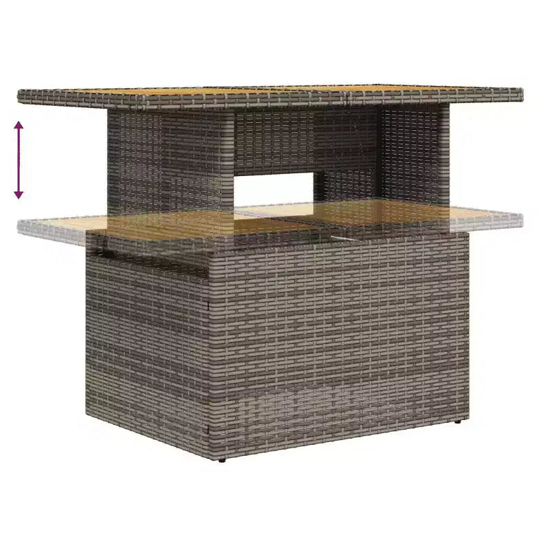 vidaXL Modular Patio Sofa Set with Cushions
