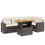 vidaXL Modular Patio Sofa Set with Cushions