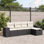 vidaXL Flexible Modular Patio Sofa Set with Cushions for Outdoor Use