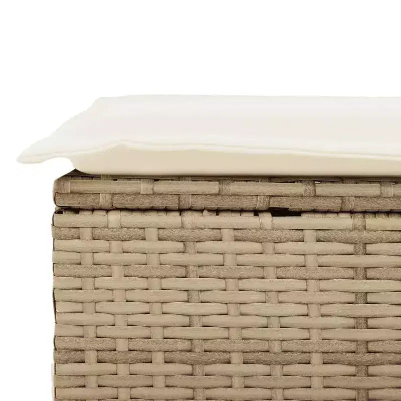 vidaXL Outdoor Sofa Set with Storage - Stylish Poly Rattan