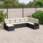 vidaXL Outdoor Sofa Set with Storage - Stylish Poly Rattan