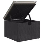 vidaXL Outdoor Sofa Set with Storage - Stylish Poly Rattan