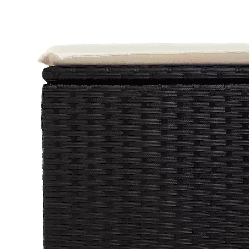 vidaXL Outdoor Sofa Set with Storage - Stylish Poly Rattan