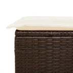 vidaXL Outdoor Sofa Set with Storage - Stylish Poly Rattan