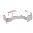 vidaXL Outdoor Sofa Set with Storage - Stylish Poly Rattan