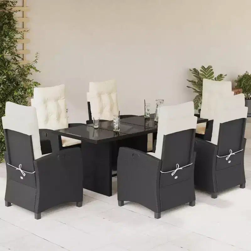 vidaXL terras-eetset met kussens in verschillende kleuren
