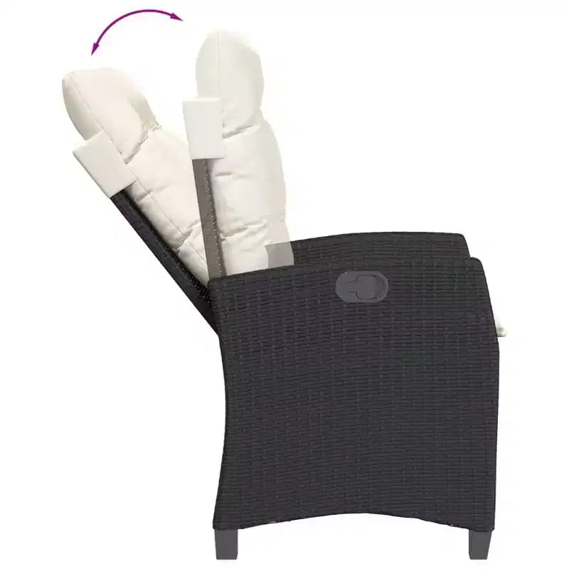 vidaXL terras-eetset met kussens in verschillende kleuren