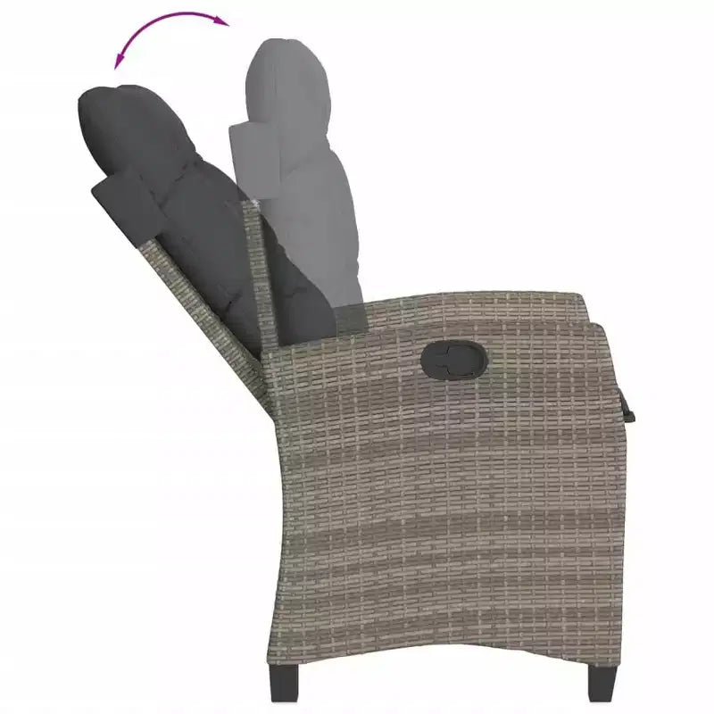 vidaXL terras-eetset met kussens in verschillende kleuren