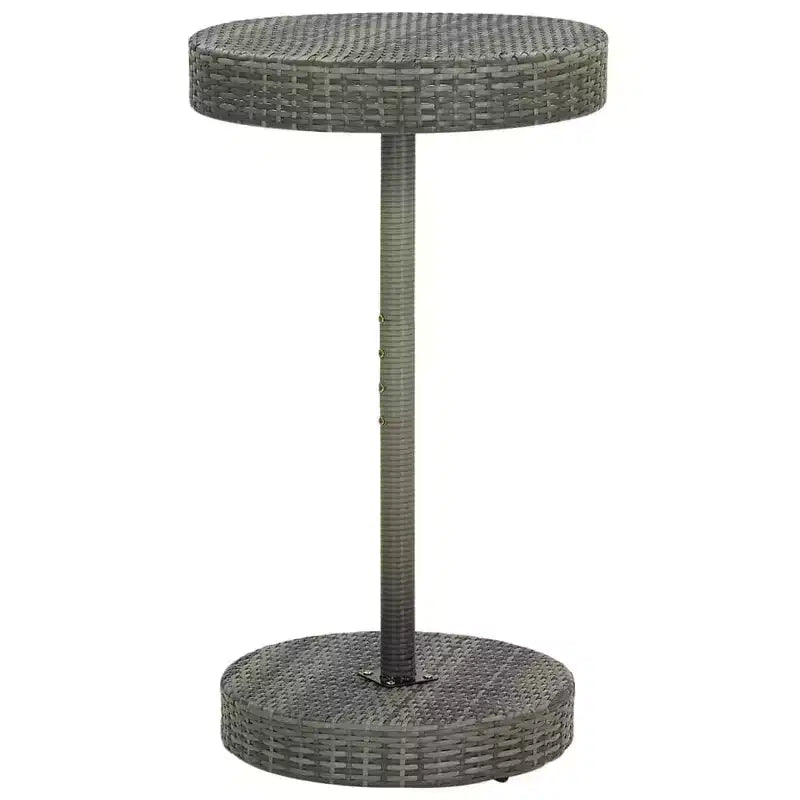 vidaXL Patio Bar Set Bar Stool Bistro Table Poly Rattan and Solid Wood Acacia