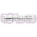 vidaXL modulaire terrasloungeset in verschillende kleuren