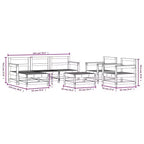 vidaXL modulaire terrasloungeset in verschillende kleuren