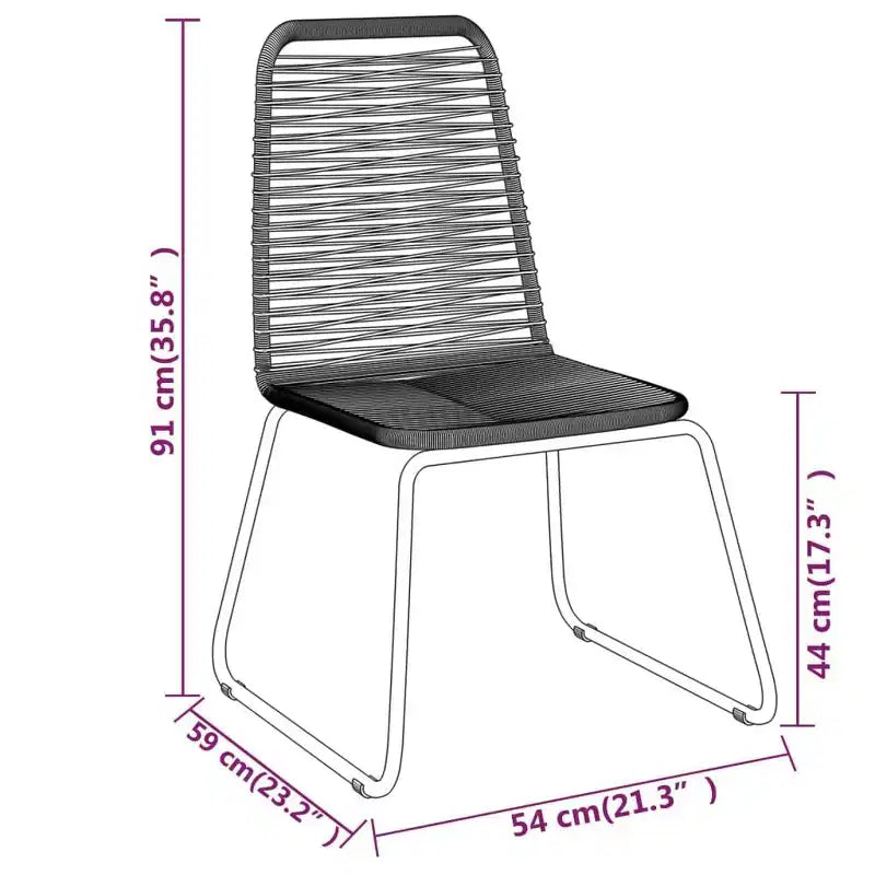 vidaXL terras-eetset, buiteneetset met tuintafel en stoelen