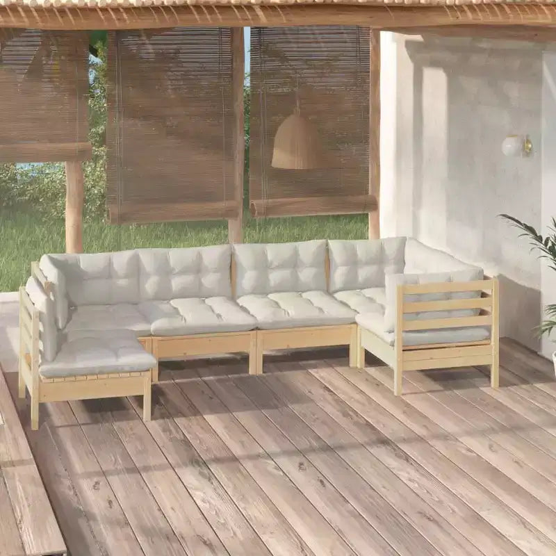 vidaXL Modular Garden Lounge Set with Cushions