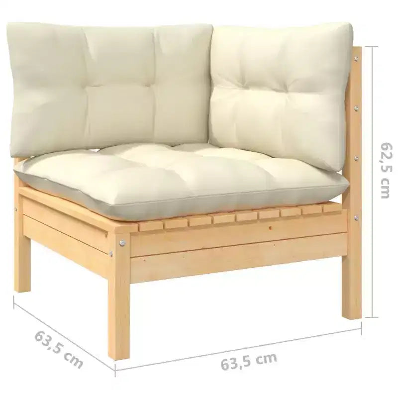 vidaXL Modular Garden Lounge Set with Cushions