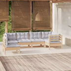 vidaXL Modular Garden Lounge Set with Cushions