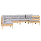 vidaXL Modular Garden Lounge Set with Cushions