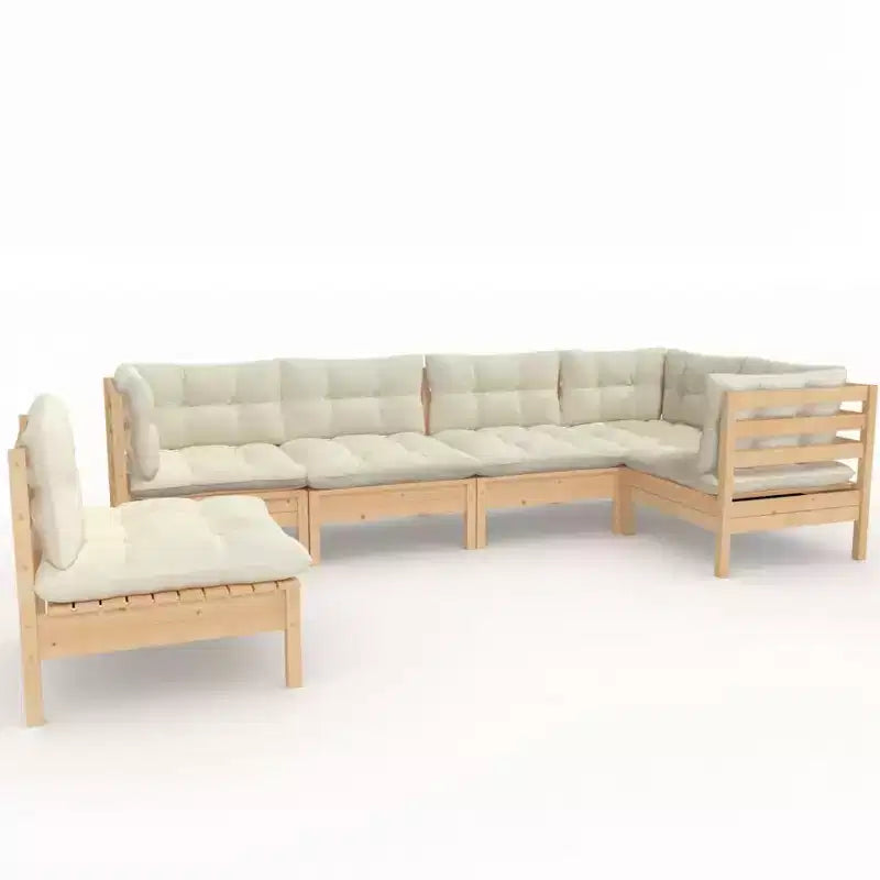 vidaXL Modular Garden Lounge Set with Cushions