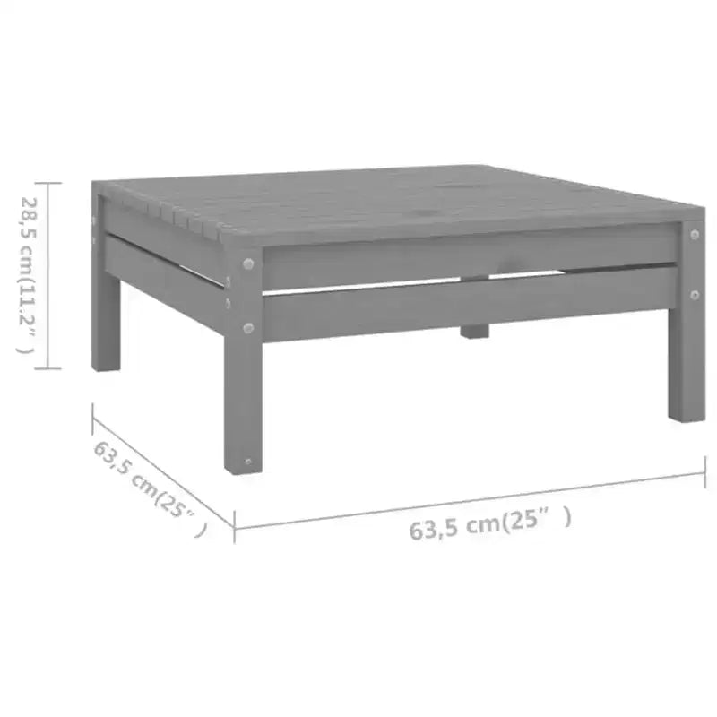 vidaXL Garden Lounge Set Solid pinewood 6 Piece Set Modular
