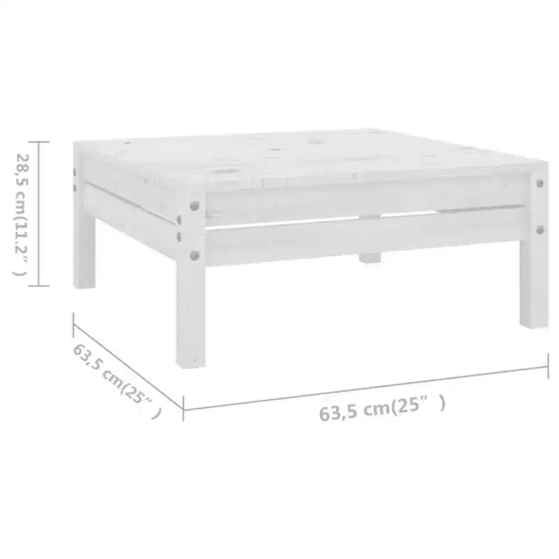 vidaXL Garden Lounge Set Solid pinewood 6 Piece Set Modular