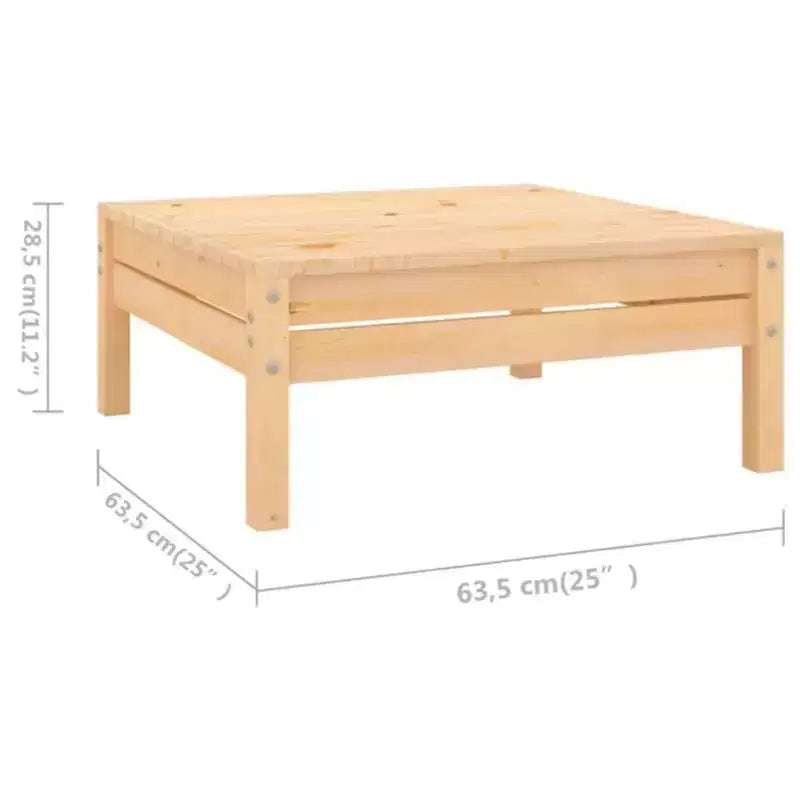 vidaXL Garden Lounge Set Solid pinewood 6 Piece Set Modular
