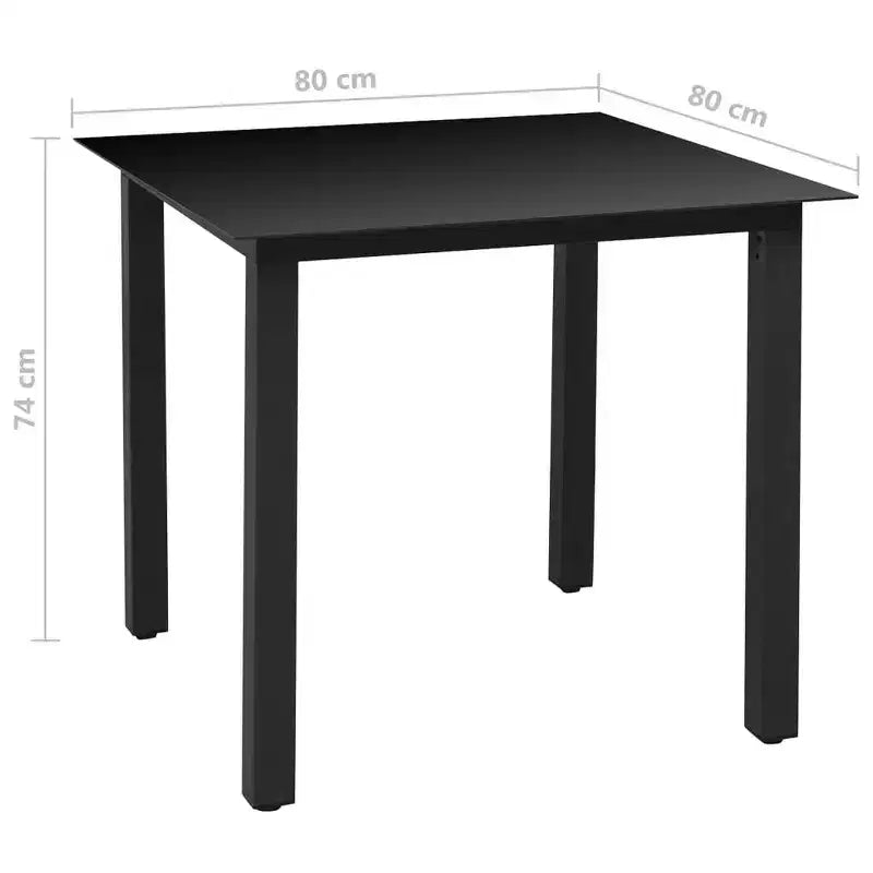 vidaXL Garden Dining Set with Adjustable Backrest