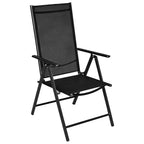 vidaXL Garden Dining Set with Adjustable Backrest