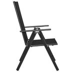 vidaXL Garden Dining Set with Adjustable Backrest