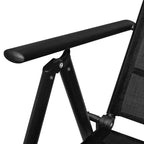 vidaXL Garden Dining Set with Adjustable Backrest
