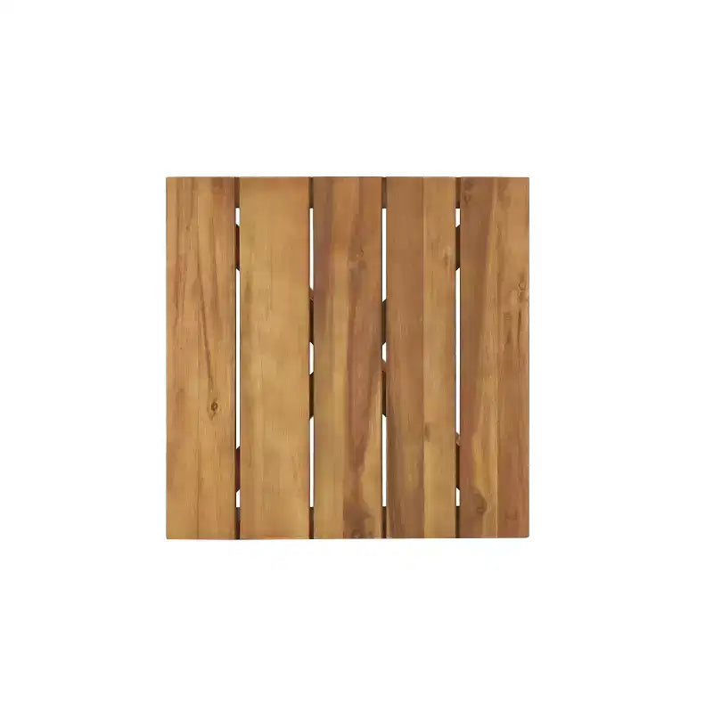 Christopher Knight Home Ashok Modern Patio Acacia Wood Seating Set with Slatted Side Table