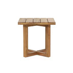 Christopher Knight Home Ashok Modern Patio Acacia Wood Seating Set with Slatted Side Table