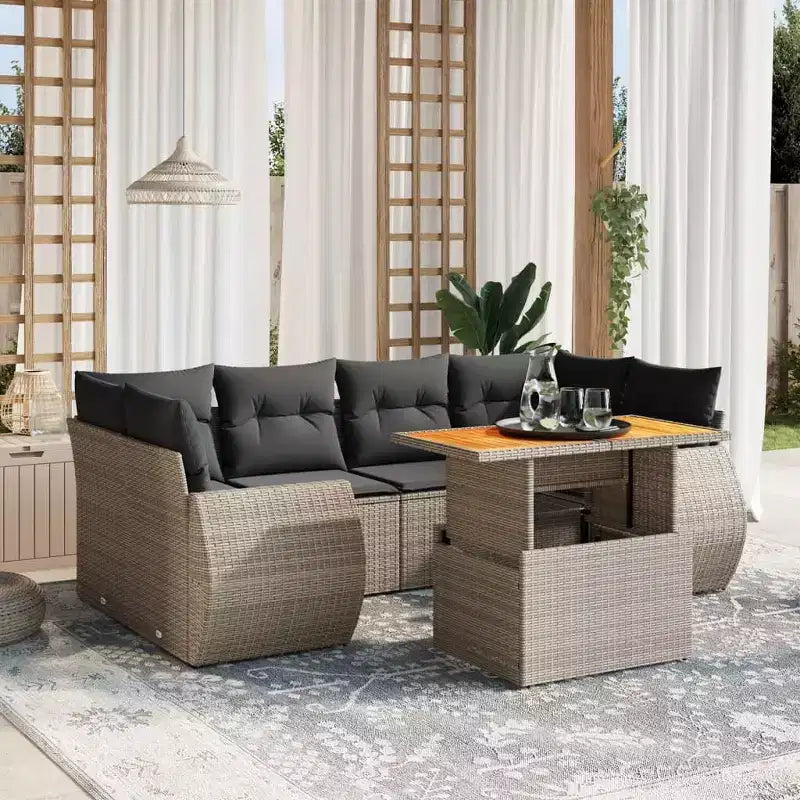 vidaXL loungeset voor buiten met kussens – keuze uit talloze kleuren