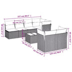 vidaXL Sofa Set