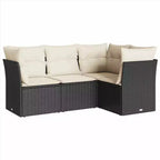 vidaXL Modular Outdoor Sofa Set with Cushions and Storage