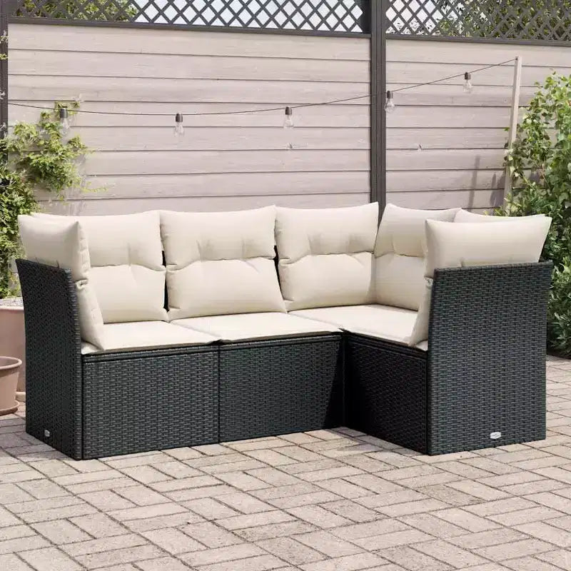vidaXL modulaire tuinbankset met kussens en opbergruimte