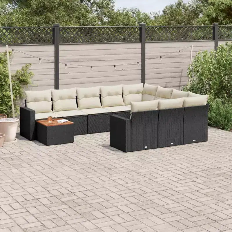 vidaXL moderne modulaire loungeset voor buiten met kussens