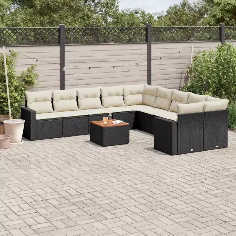 vidaXL moderne modulaire loungeset voor buiten met kussens