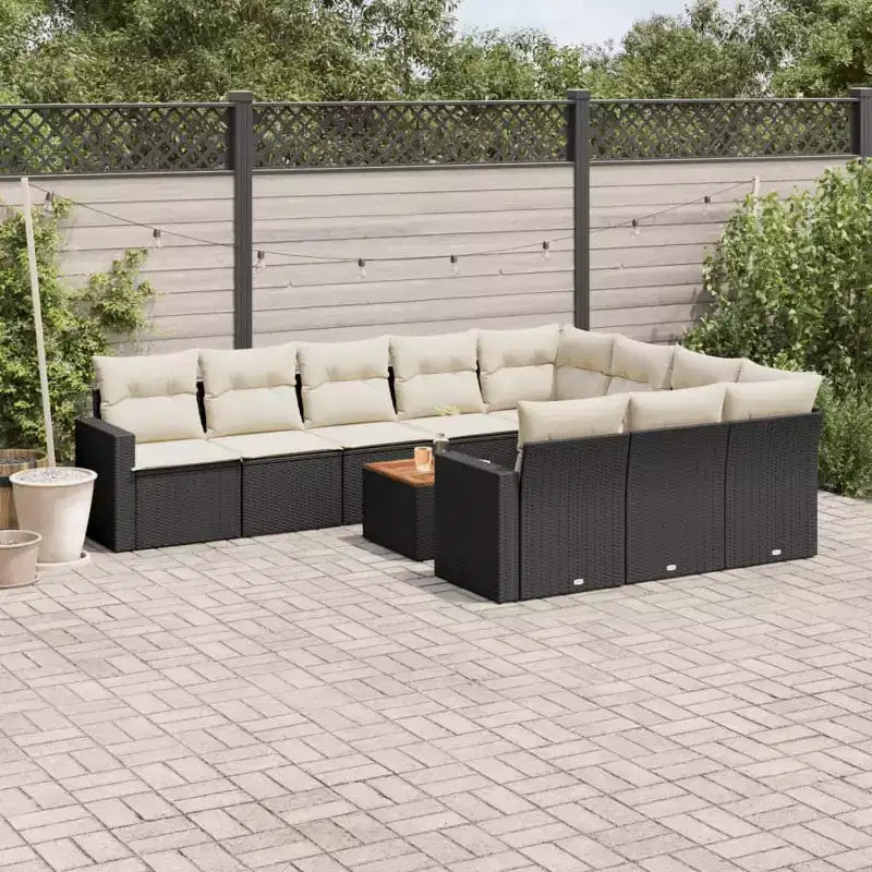 vidaXL moderne modulaire loungeset voor buiten met kussens