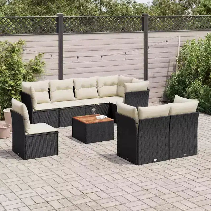 vidaXL Modular Garden Sofa Set with Cushions