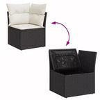 vidaXL Modular Garden Sofa Set with Cushions