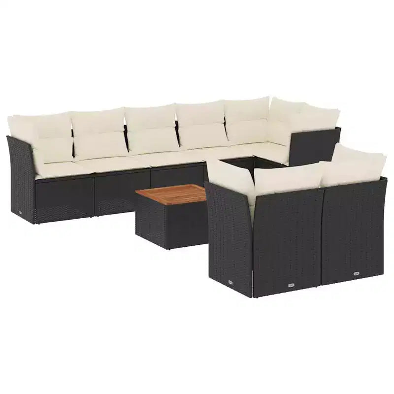 vidaXL Modular Garden Sofa Set with Cushions