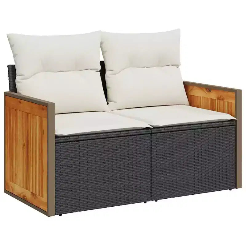 vidaXL modulaire loungeset voor in de tuin met kussens in meerdere kleuren