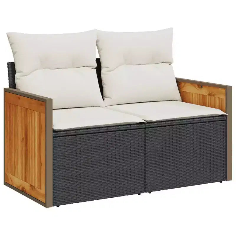 vidaXL modulaire loungeset voor in de tuin met kussens in meerdere kleuren