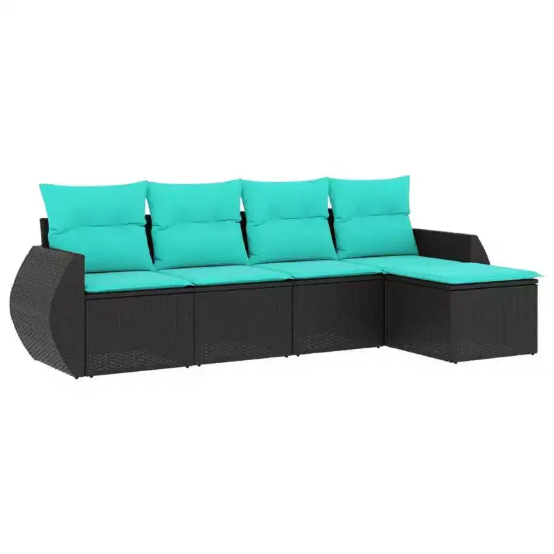 vidaXL Modular Patio Sofa Set with Cushions