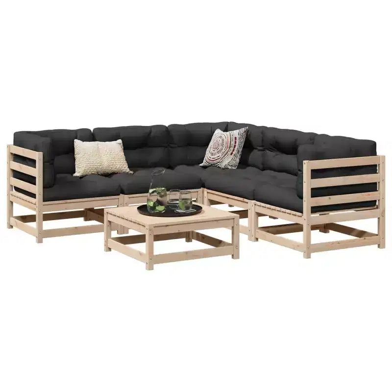 vidaXL Garden Sofa Set - Solid Wood Pine in Various Colors