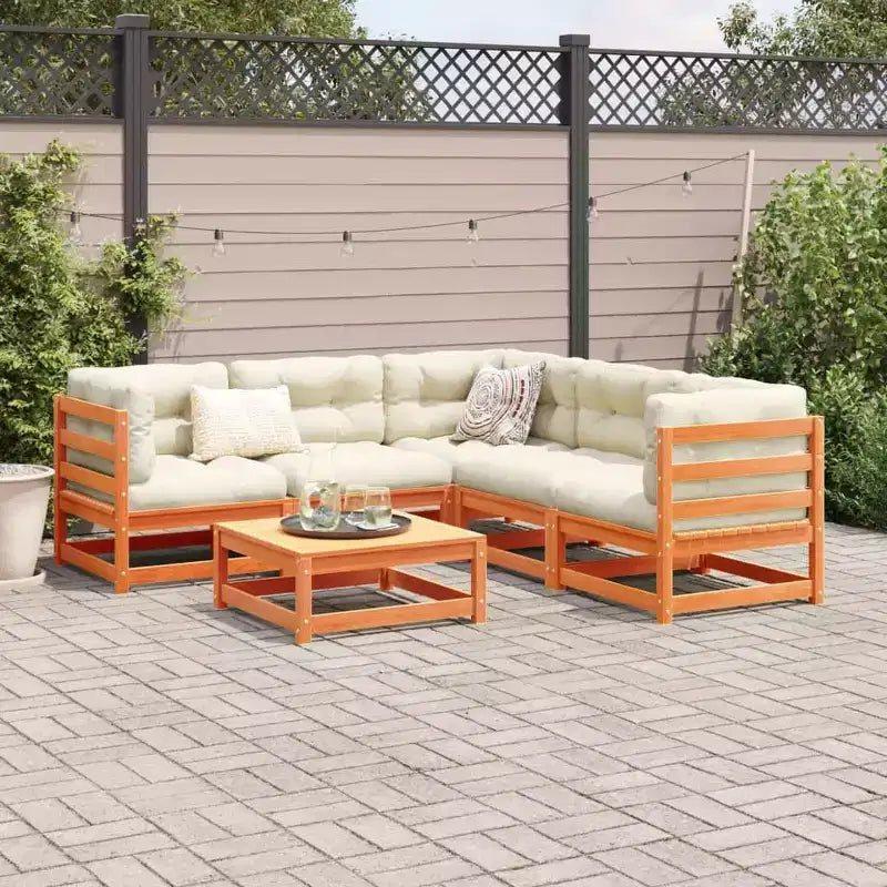 vidaXL Garden Sofa Set - Solid Wood Pine in Various Colors