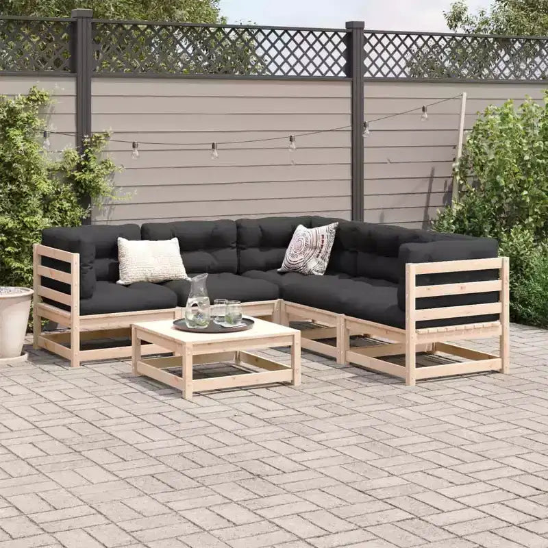 vidaXL Garden Sofa Set - Solid Wood Pine in Various Colors