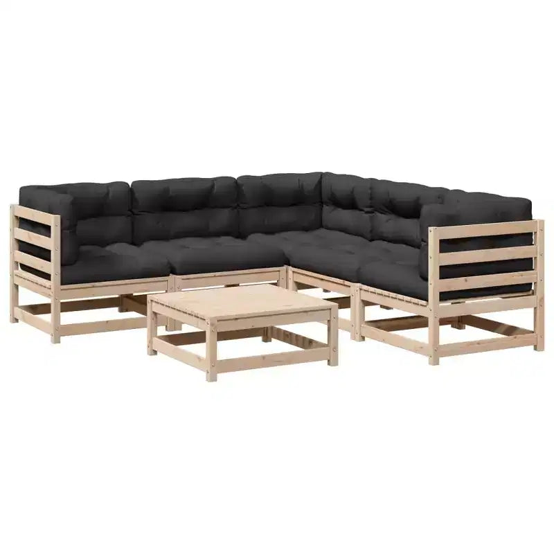 vidaXL Garden Sofa Set - Solid Wood Pine in Various Colors