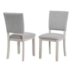GDFStudio Carter Transitional 5-Piece Wood Dining Table Set with Upholstered Chairs