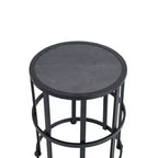 Christopher Knight Home Laure moderne metalen tuinmeubelset met schommelstoelen en keramisch tafelblad